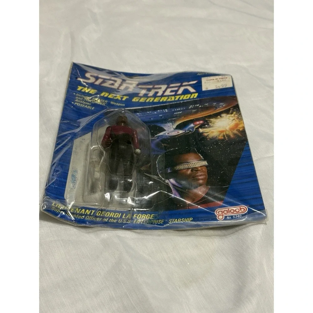 Vintage Galoob STAR TREK NEXT GENERATION LIEUTENANT‎ GEORDI LA FORGE 3.75 FIGURE